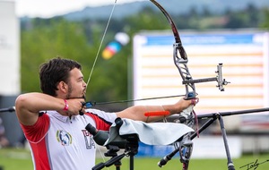 TAE Riom (63) Chpt France adultes 2021
Emilien pendant les qualif le samedi
Photo: Remy Joly Photograph'Arc