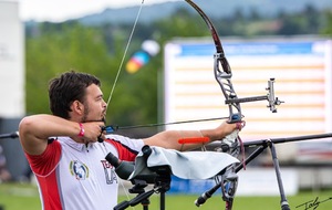 TAE Riom (63) Chpt France adultes 2021
Emilien pendant les qualif le samedi
Photo: Remy Joly Photograph'Arc